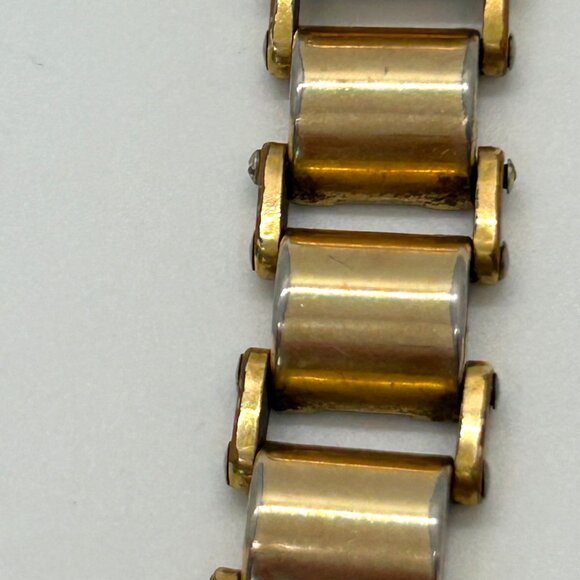 Vintage Helbros Womens 10K RGP Wristwatch 1/20 12K GF Band Non-Functioning - Picture 8 of 14